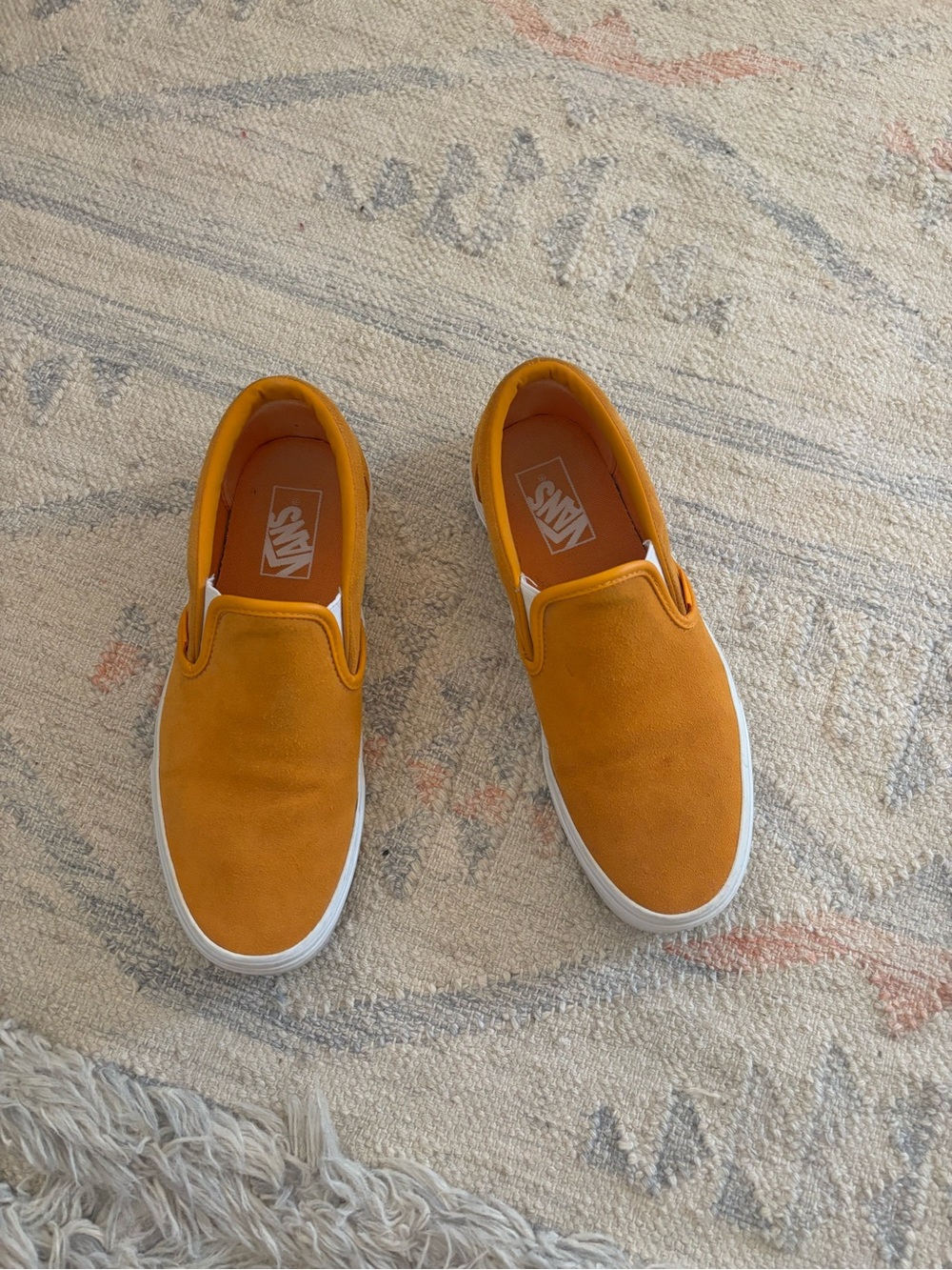 Vans Slip-On Sneakers in Mustard Yellow
